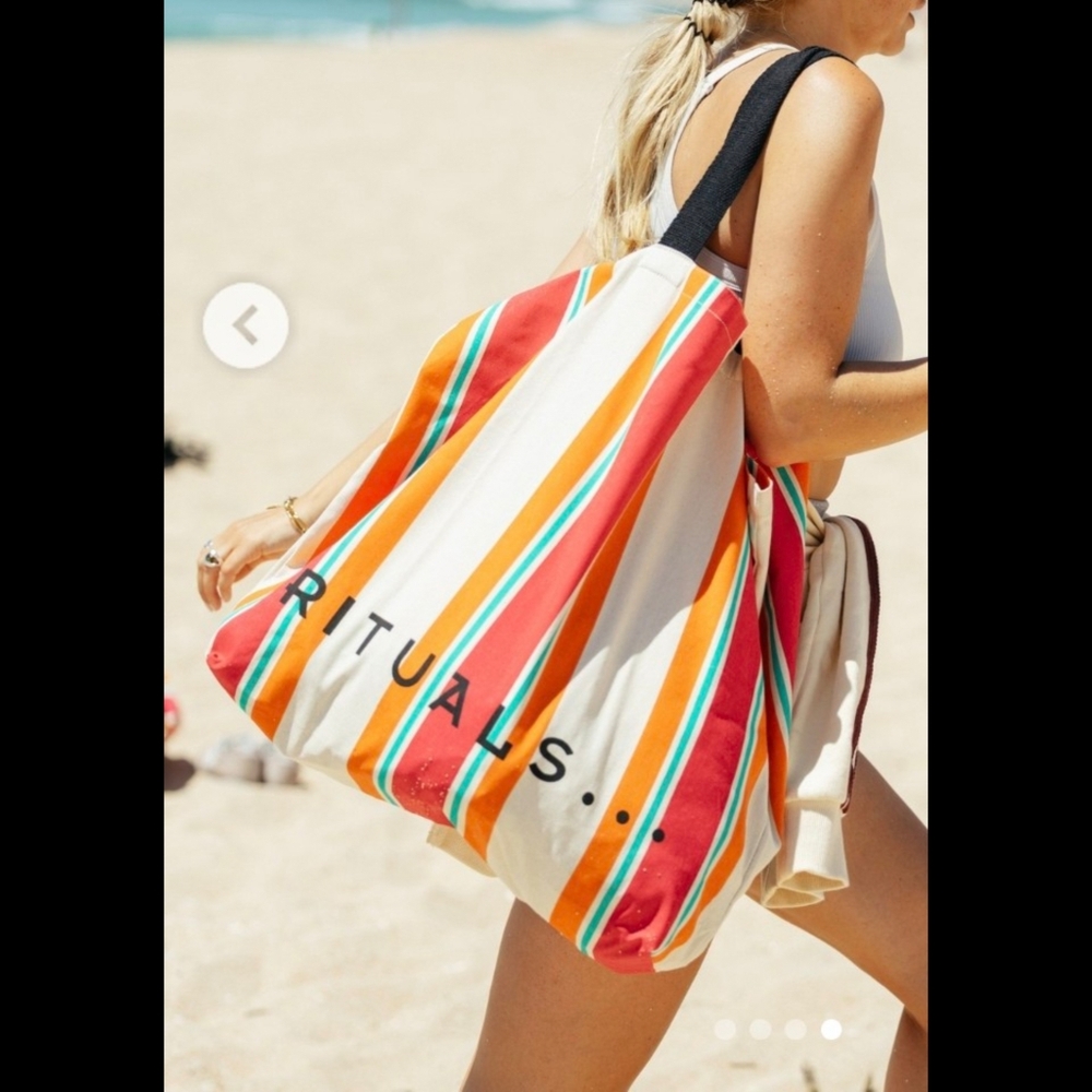 Rituals Striped Beach Tote NWT Amsterdam - Picture 4 of 4